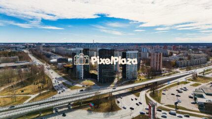 Modern Skyline of Õismäe District in Tallinn, Estonia